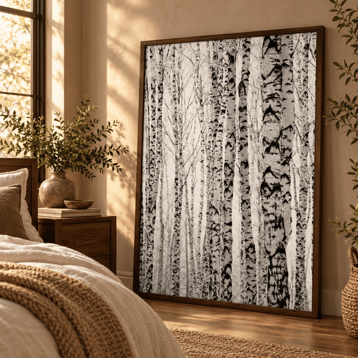 Silver Birch Rhythm Canvas Print