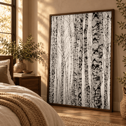 Silver Birch Rhythm Canvas Print