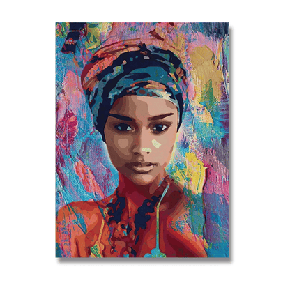 Chromatic Muse Portrait Canvas Print