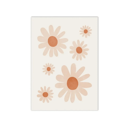Peach Petal Daisy Canvas Print