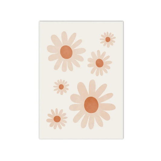 Peach Petal Daisy Canvas Print