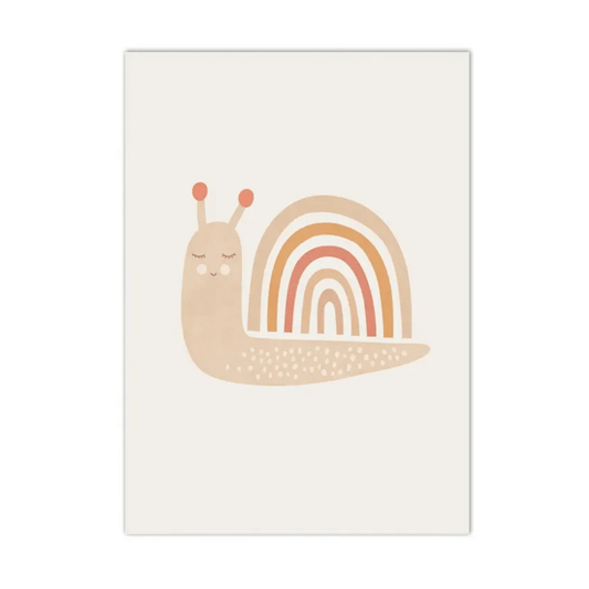 Rainbow Trail Snail Canvas Print