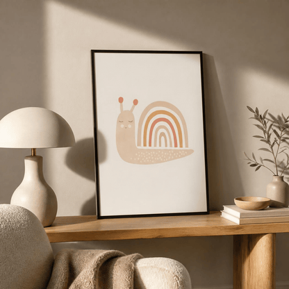 Rainbow Trail Snail Canvas Print