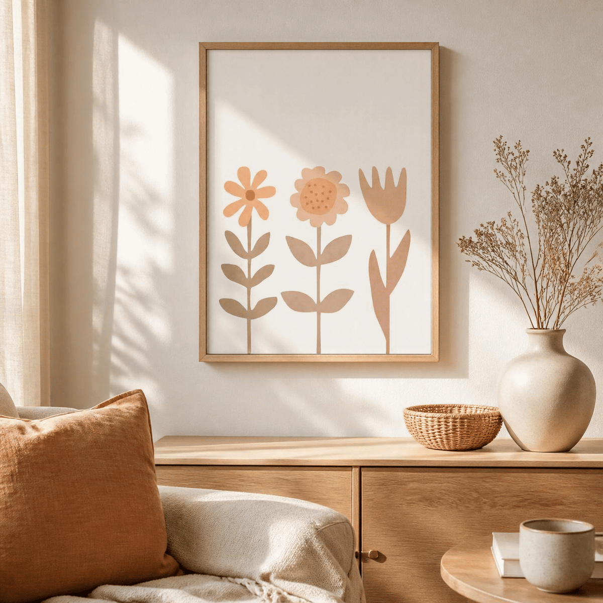 Three Wishes Floral Canvas Print