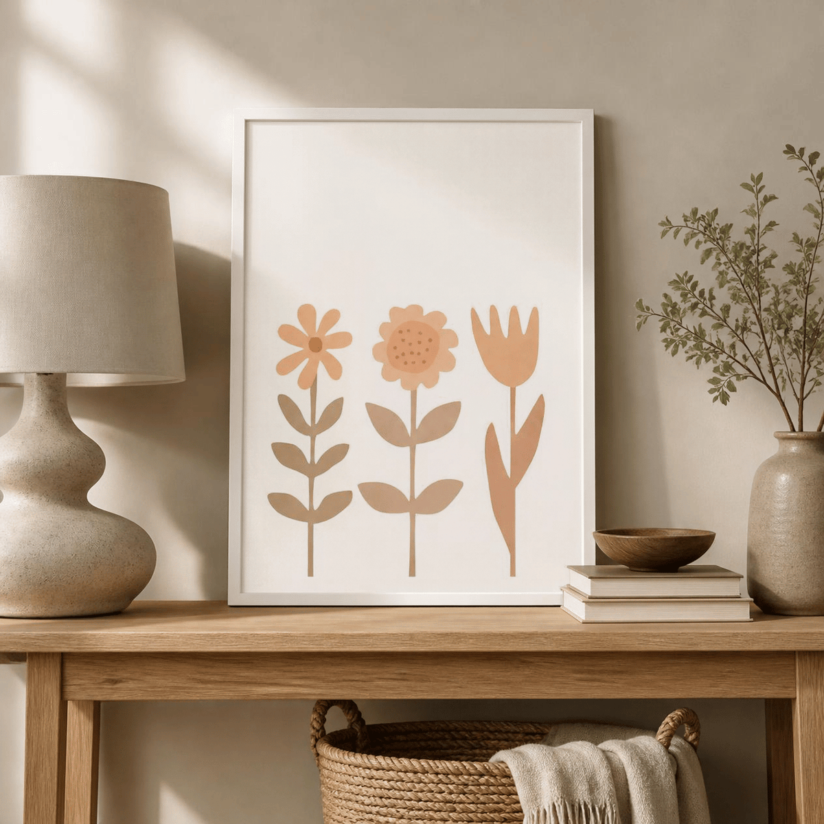 Three Wishes Floral Canvas Print