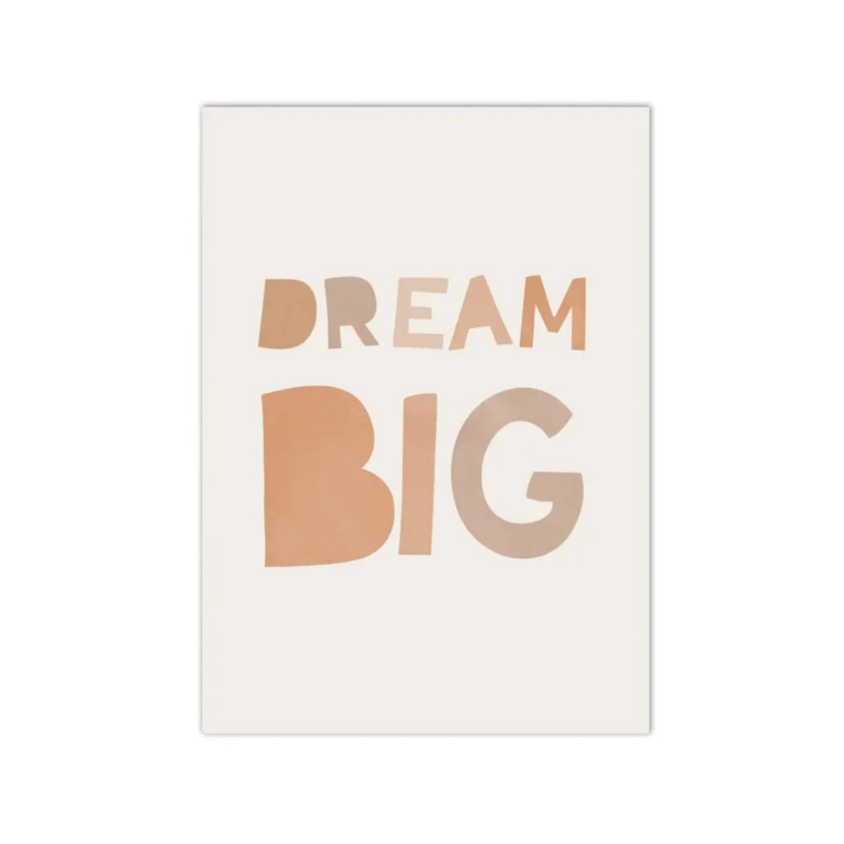 Dream Big Retro Typography Canvas Print