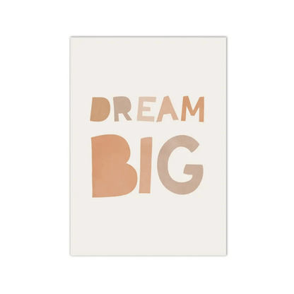 Dream Big Retro Typography Canvas Print