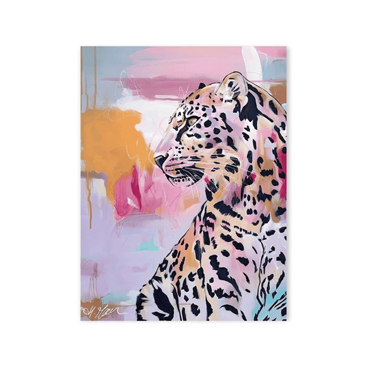 Rose Quartz Leopard Canvas Print