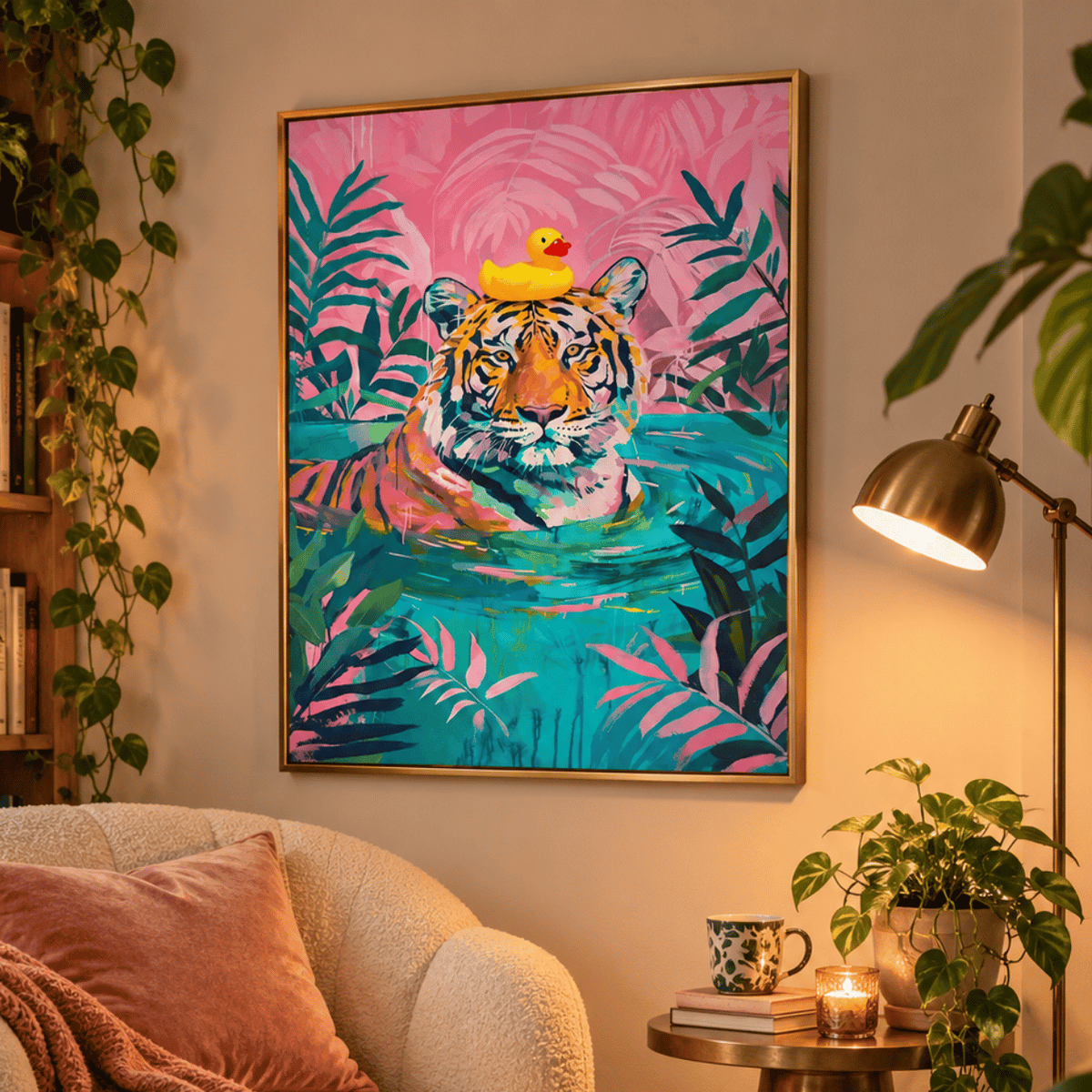 Tiger’s Pool Day Canvas Print