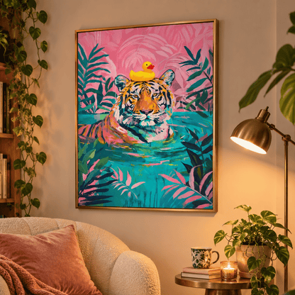 Tiger’s Pool Day Canvas Print