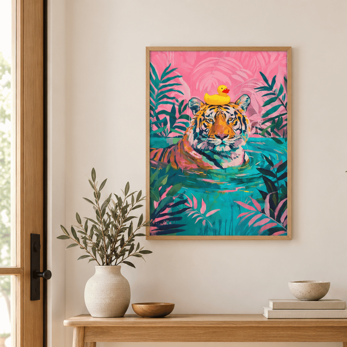 Tiger’s Pool Day Canvas Print