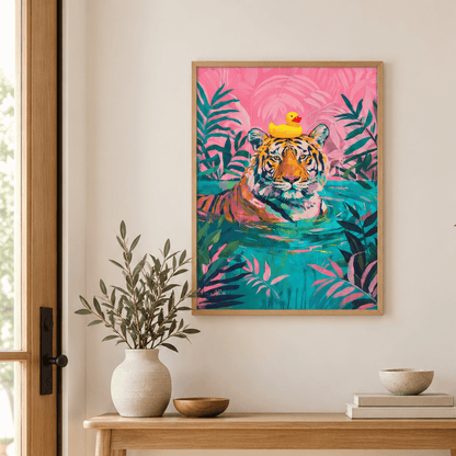 Tiger’s Pool Day Canvas Print