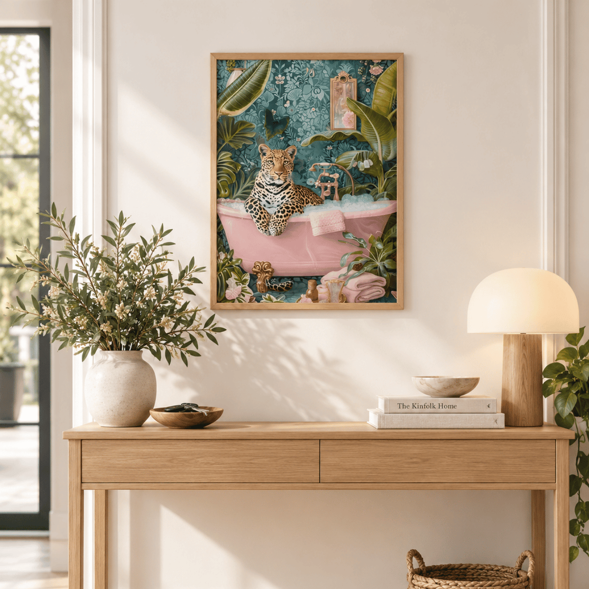 Leopard’s Garden Soak Canvas Print