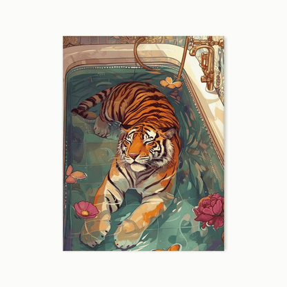 Tigers Private Oasis Canvas Print