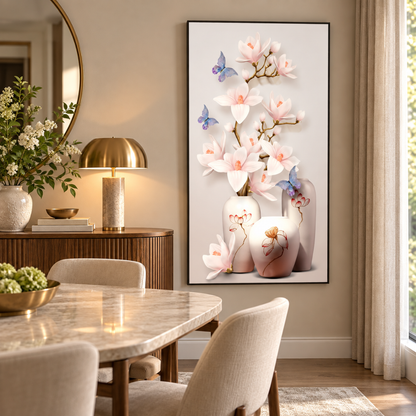 Magnolia Whisper Butterfly Canvas Print