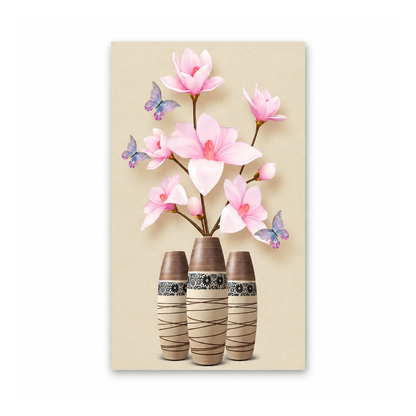 Blush Magnolia Trio Canvas Print