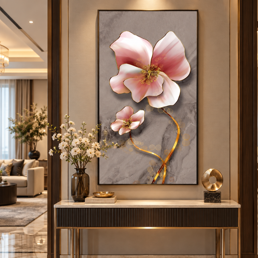 Rose Quartz Blossom Canvas Print