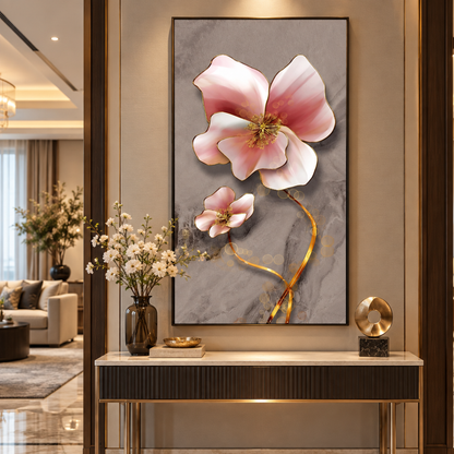 Rose Quartz Blossom Canvas Print