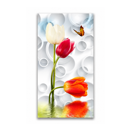 Orbit Bloom Tulip Canvas Print