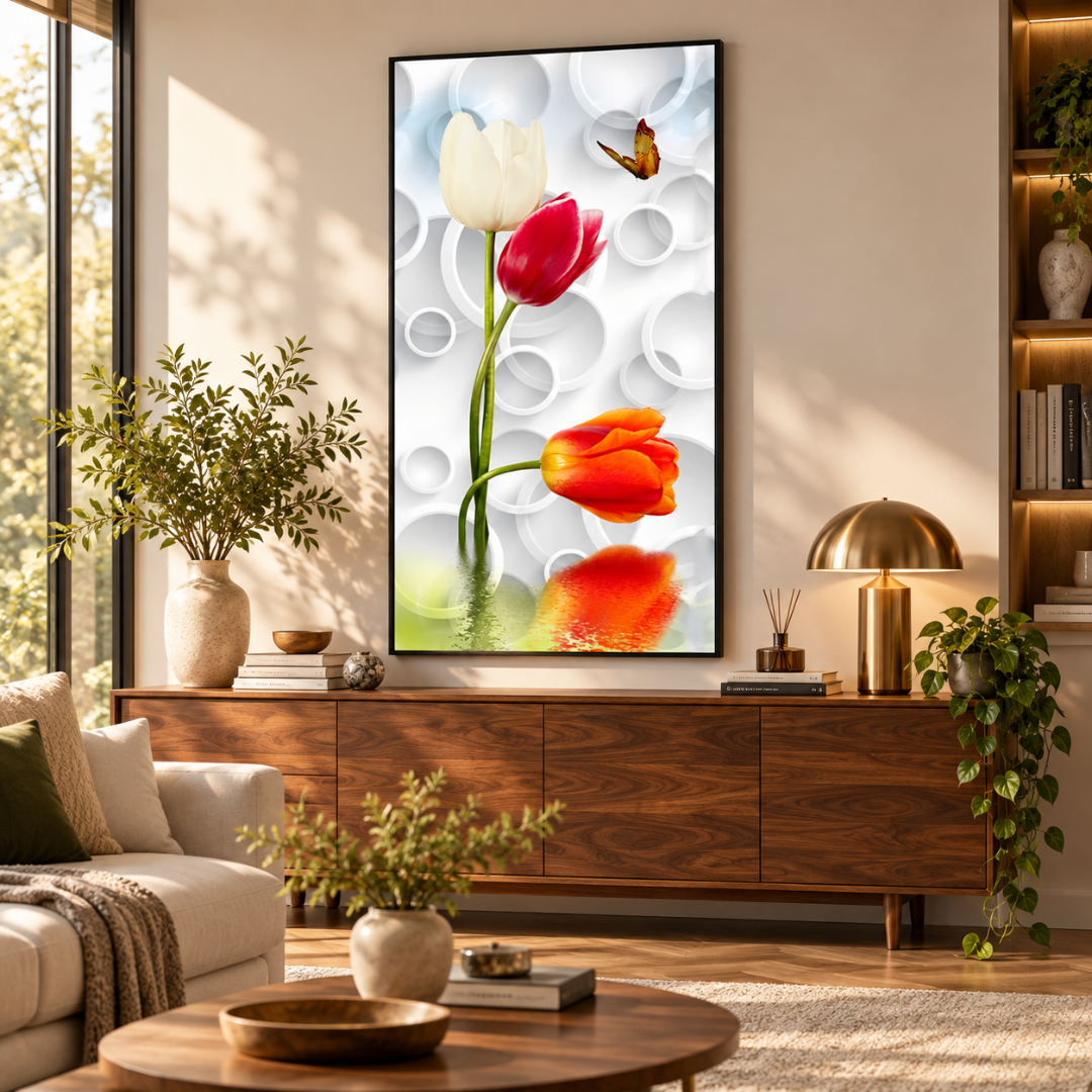 Orbit Bloom Tulip Canvas Print