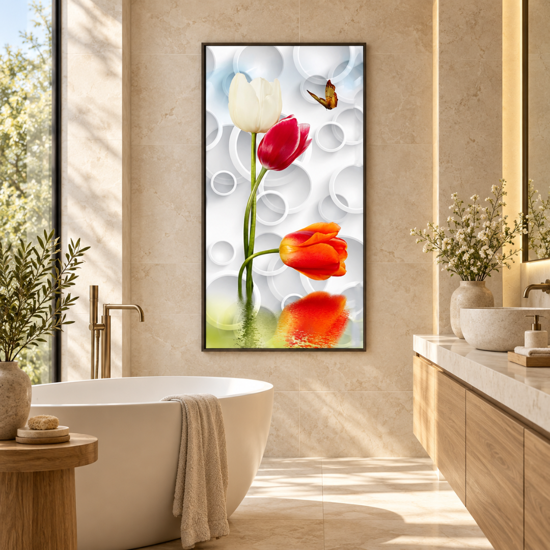 Orbit Bloom Tulip Canvas Print