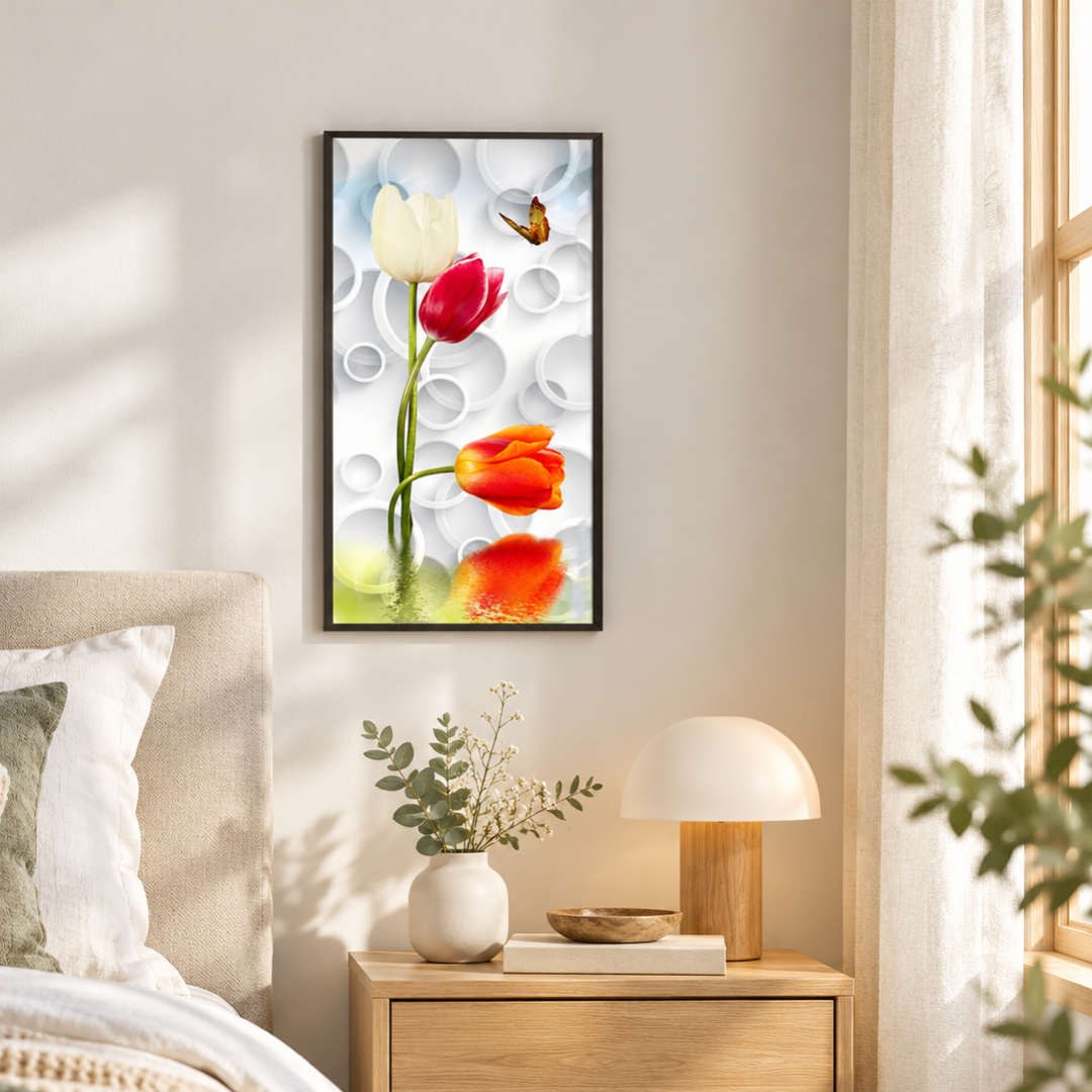 Orbit Bloom Tulip Canvas Print