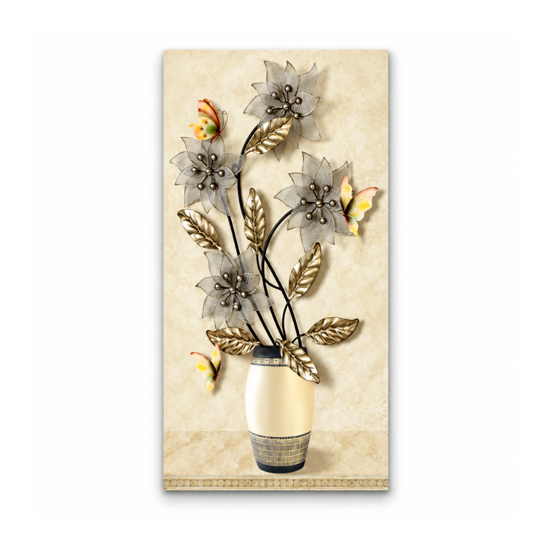 Silver Blossom Reverie Canvas Print