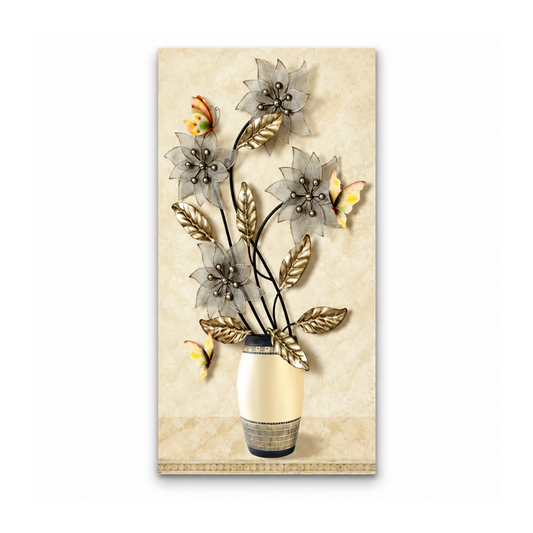Silver Blossom Reverie Canvas Print