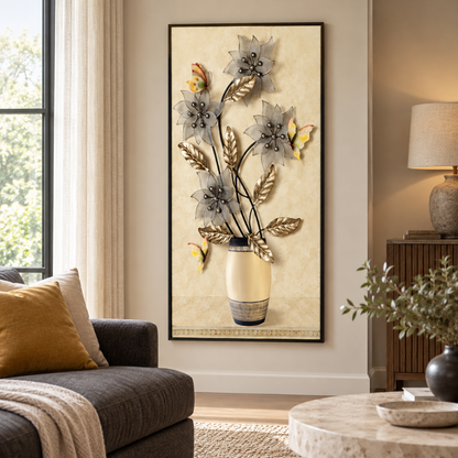 Silver Blossom Reverie Canvas Print