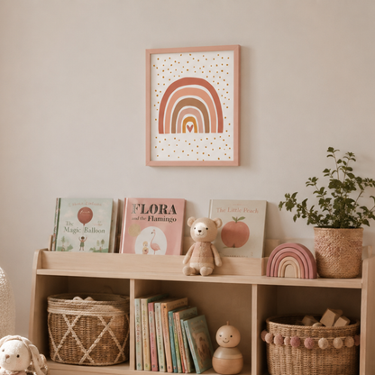 Little Love Rainbow Nursery Canvas Print