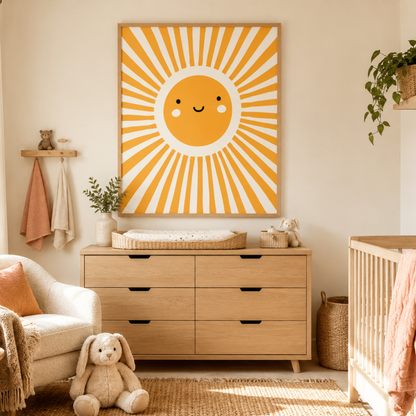 Little Ray of Sunshine Nursery Canvas Print