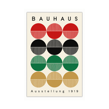 Bauhaus Circle Grid 1919 Canvas Print