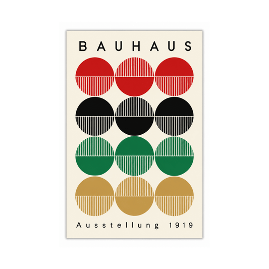Bauhaus Circle Grid 1919 Canvas Print