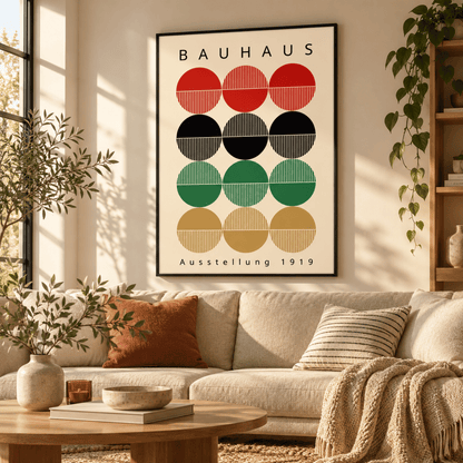 Bauhaus Circle Grid 1919 Canvas Print