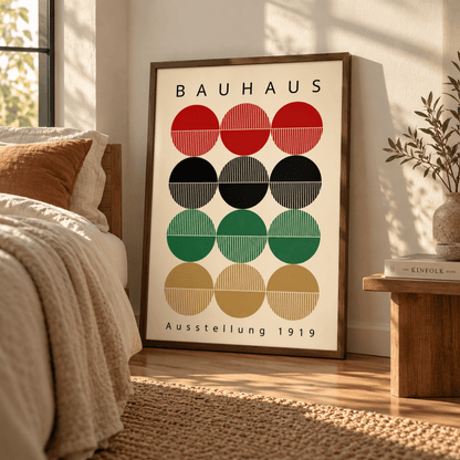 Bauhaus Circle Grid 1919 Canvas Print
