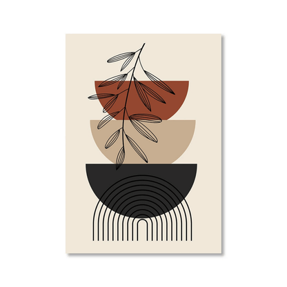 Terracotta Balance Botanicals Canvas Print