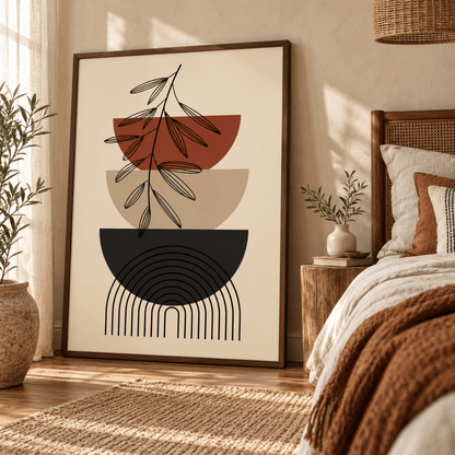 Terracotta Balance Botanicals Canvas Print