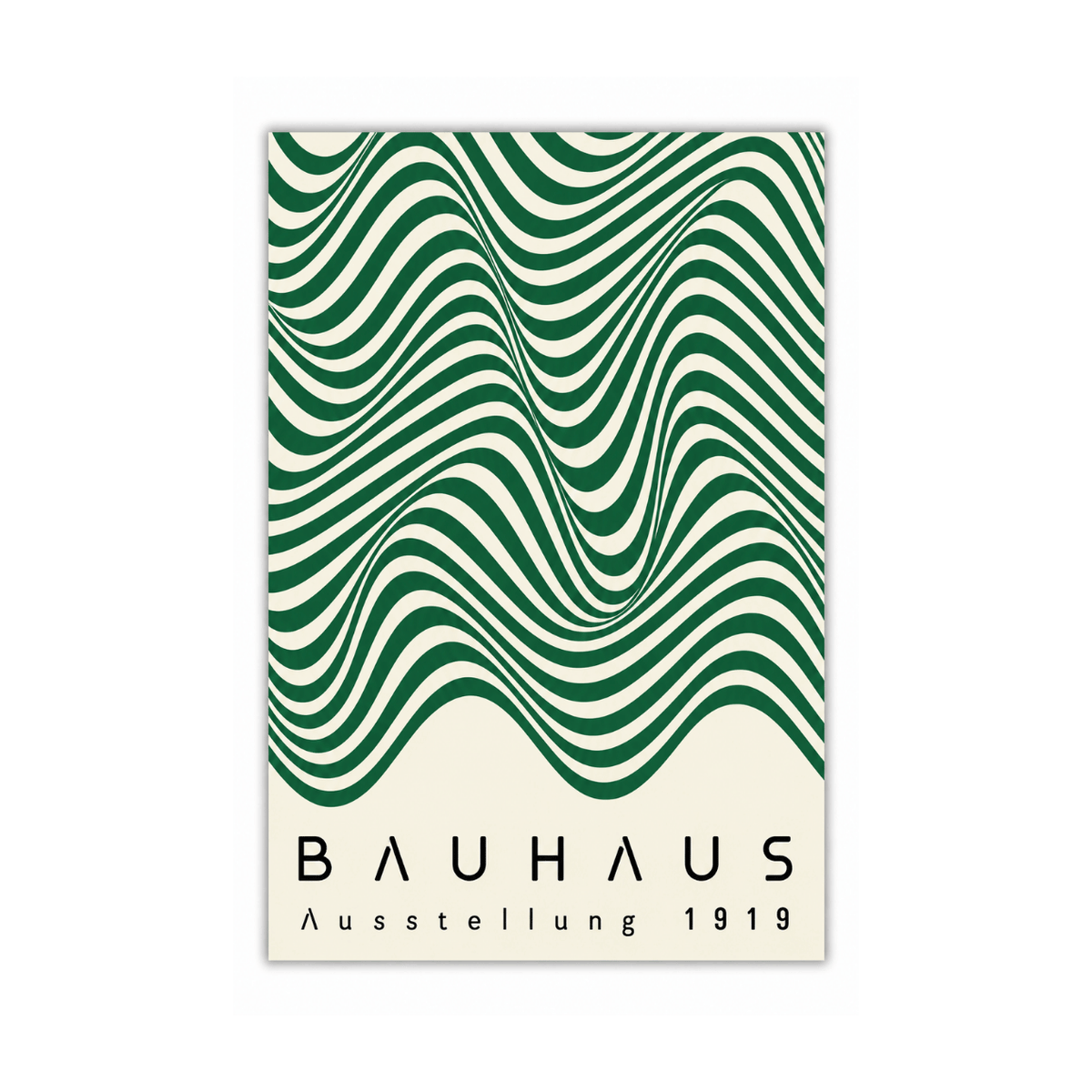 Bauhaus Wave Study 1919 Canvas Print