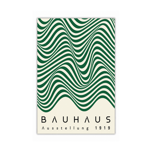 Bauhaus Wave Study 1919 Canvas Print