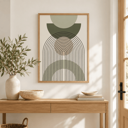 Sage Portal Geometry Canvas Print