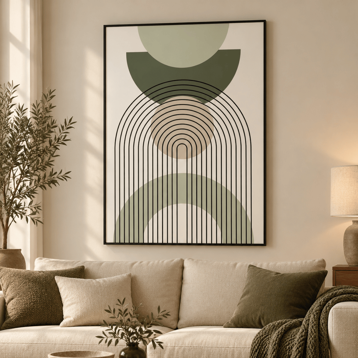 Sage Portal Geometry Canvas Print