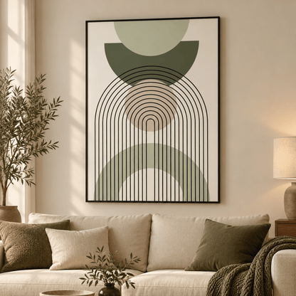 Sage Portal Geometry Canvas Print