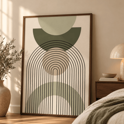 Sage Portal Geometry Canvas Print
