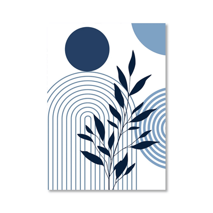 Midnight Arc Botanicals Canvas Print