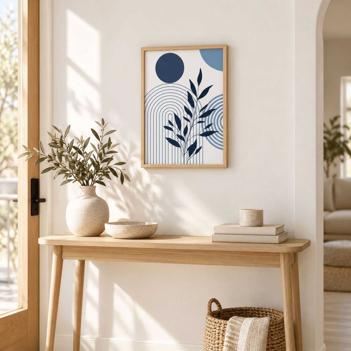 Midnight Arc Botanicals Canvas Print