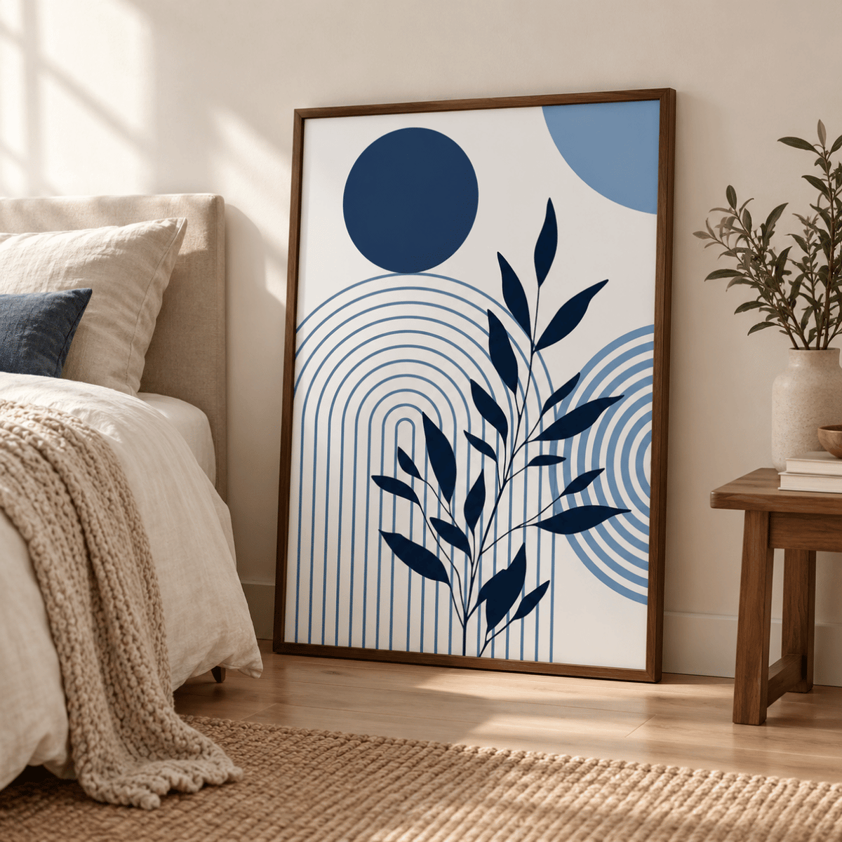 Midnight Arc Botanicals Canvas Print