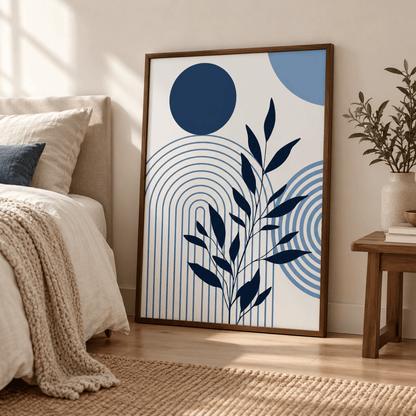 Midnight Arc Botanicals Canvas Print