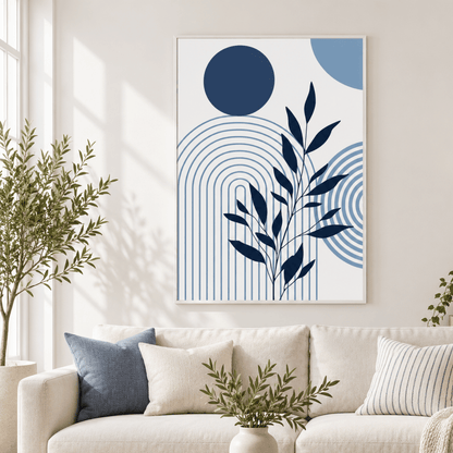 Midnight Arc Botanicals Canvas Print