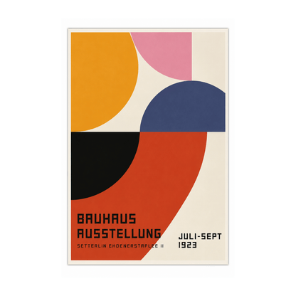 Bauhaus Arc Interplay 1923 Canvas Print