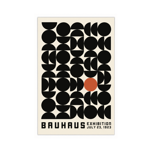 Bauhaus Offset Circle Grid 1923 Canvas Print